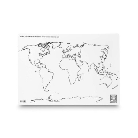 MATA NA STÓŁ DO KOLOROWANIA WYMAZYWALNA 48X34 CM MAPA PAŃSTW STRIGO PILOT SFU1014 WPC