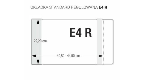 OKŁADKA REGULOWANA E4 - 292 BEZBARWNA BIURFOL OZB-57 BIURFOL