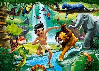 PUZZLE 120 ELEMENTÓW JUNGLE BOOK CASTORLAND B-13487 CASTOR