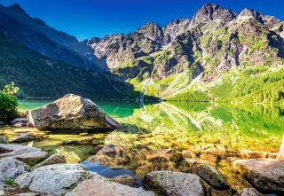 PUZZLE 1500 EL. SUNRISE AT MORSKIE OKO, TATRAS, POLAND CASTORLAND C-152216 CASTOR