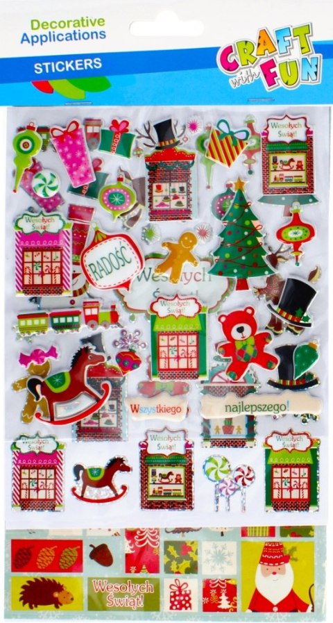 ADHESIVOS NAVIDEÑO MIX CRAFT CON DIVERSIÓN 438603