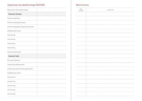 KALENDARZ AKADEMICKI A5T PCV BEZBARWNY IDEA, NR KAT. A5TA072B IDEA WOKÓŁ NAS