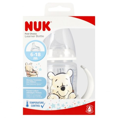 NUK BUTELKA 150 ML 6-18M Z UCHWYTEM FIRST MIX KUBUŚ 10215340 NUK