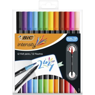 PISAKI 2STRONNE 12 KOLORÓW INTENSITY ETUI BIC 989695 BIC