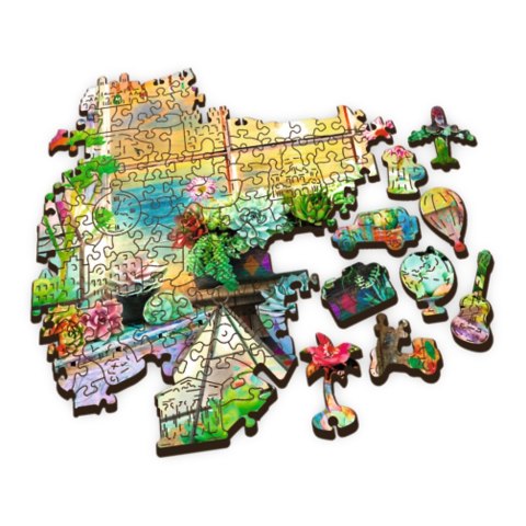 PUZZLE DREWNIANE 501 ELEMENTÓW DOMEK NA PLAŻY TREFL 20166 TR TREFL