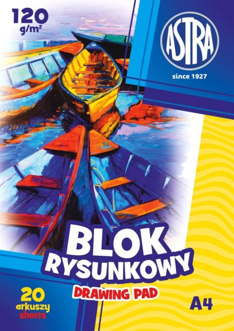 BLOK RYSUNKOWY A4 20 KARTEK BIAŁY OP.10 SZT. ASTRA 106111001 ASTRA