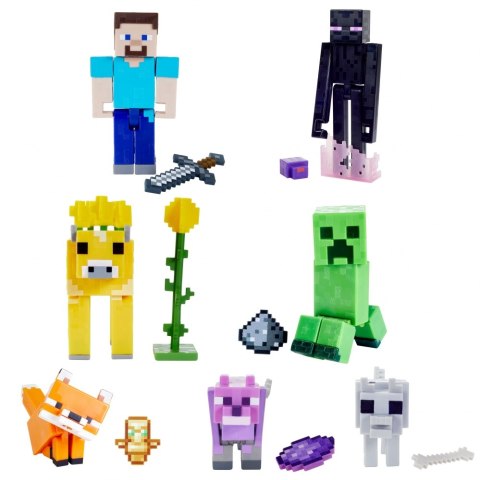 MINECRAFT FIGURKA PODSTAWOWA AKCES MIX GTP08 WB8 MATTEL