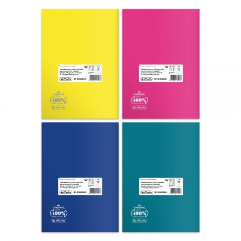 ZESZYT B5 60 KARTEK KRATKA ECO COLORS OP.5 SZT. HERLITZ 9564972 HERLITZ