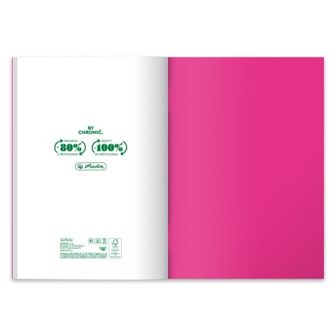 ZESZYT B5 60 KARTEK KRATKA ECO COLORS OP.5 SZT. HERLITZ 9564972 HERLITZ