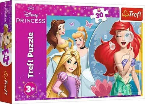 PUZZLE 30 ELEMENTÓW DISNEY PIĘKNY DZIEŃ KSIĘŻNICZKI TREFL 18308 TR TREFL