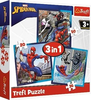 PUZZLE 3W1 SPIDERMAN PAJĘCZY PRZYJACIEL TREFL 34874 TR TREFL