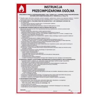 TABLICZKA INFORMACYJNA PLASTIKOWA 250X350 INSTRUKCJA KORFED KORFED