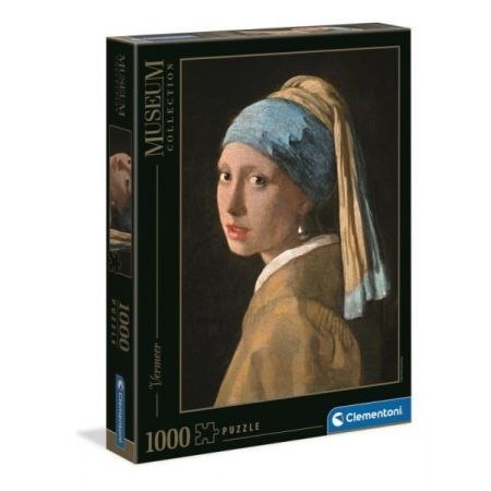 PUZZLE 1000 ELEMENTÓW MUSEUM GIRL WITH PEARL CLEMENTONI 39614 CLEMENTONI