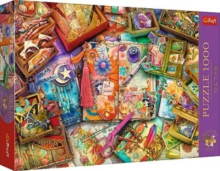 PUZZLE 1000 ELEMENTÓW PREMIUM BIURKO DZIENNIKARZA TREFL 10849 TR TREFL