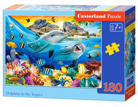 PUZZLE 180 ELEMENTÓW DOLPHINS IN THE TROPICS CASTORLAND B-018468 CASTOR