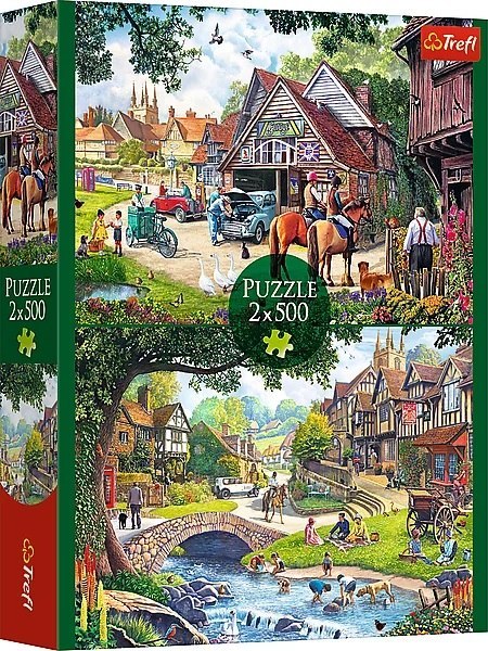 PUZZLE 2X500 ELEMENTÓW SIELANKOWE ŻYCIE TREFL 37494 TR TREFL