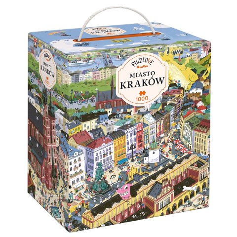 PUZZLOVE CZUCZU MIASTO KRAKÓW 1000 ELEMENTÓW PUZZLE RODZINNE BRIGHT JUNIOR MEDIA