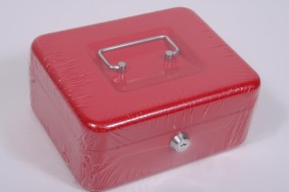 ESTUCHE PARA DINERO METAL 20X16X9 ROJO YANDA