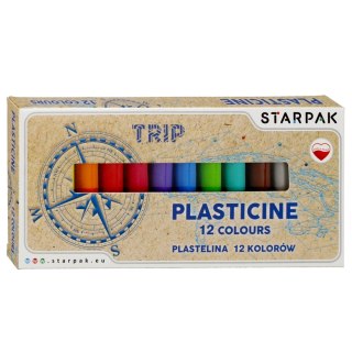 PLASTICINA 12 COLORES TRIP STARPAK 492059