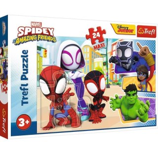 PUZZLE 24 PIEZAS MAXI SPIDEY Y AMIGOS PUD TREFL 14348 TREF