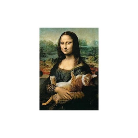 PUZZLE 500 PIEZAS MONA LISA Y EL GATO PUR TREFL 37294 TR