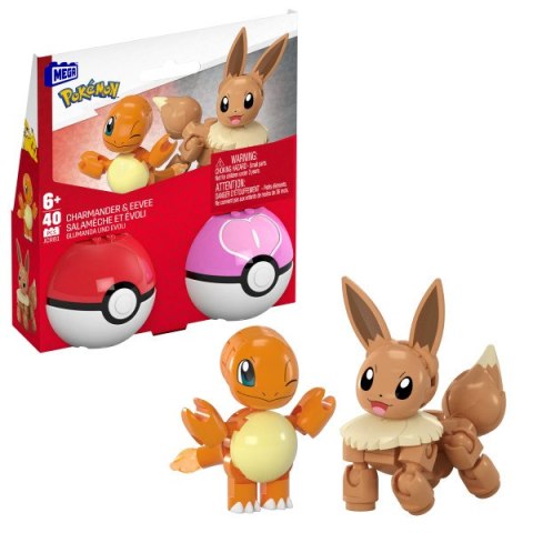 MBL POKEMON POKEBALL CHARMANDER I EEVEE JCR81 W3 MATTEL