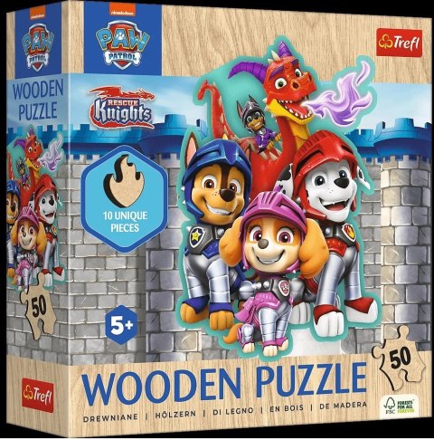 PUZZLE DREWNIANE 50EL PRZYGODY PAW PATROL TREFL 20277 TR TREFL