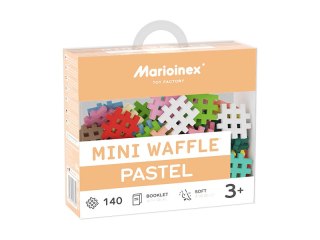 KLOCKI KONSTRUKCYJNE MINI WAFFLE 140 ELEMENTÓW PASTEL MARIOINEX 903650 MARIOINEX