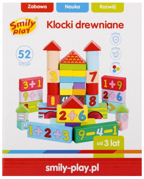 KLOCKI DREWNIANE KOLOR 18X22X12 52EL SMILY PLAY ANEK SPW84941 ANEK