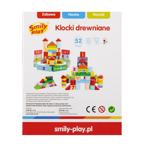 KLOCKI DREWNIANE KOLOR 18X22X12 52EL SMILY PLAY ANEK SPW84941 ANEK