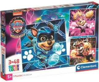 PUZZLE 3X48 ELEMENTÓW SQUARE PAW PATROL CLEMENTONI 25303 CLM CLEMENTONI