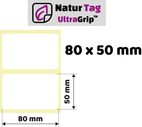 Etiqueta térmica 80x50mm