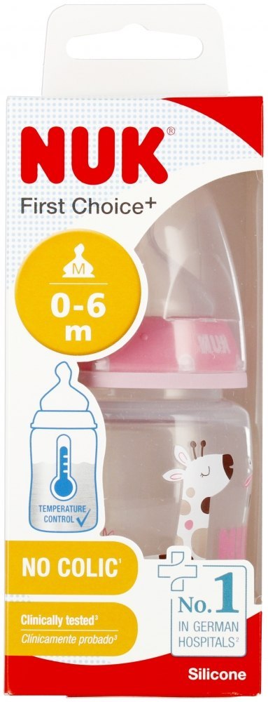 NUK BUTELKA Z WSKAŹNIKIEM TEMP.150 ML 0-6M FIRST CHOICE MIX KOLORÓW 10743875 NUK