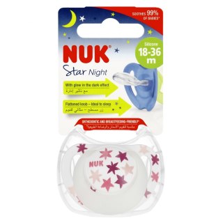 NUK SMOCZEK USPOKAJAJĄCY SILIKONOWY 18-36 M STAR NIGHT MIX 10739749 NUK