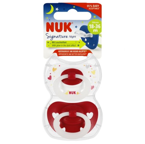 NUK SMOCZEK USPOKAJAJĄCY SILIKONOWY 18-36M SIGNATURE NIGHT MIX 10177166 NUK