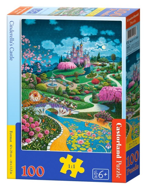 PUZZLE 100 EL. CINDERELLA S CASTLE CASTORLAND B-111282 CASTOR