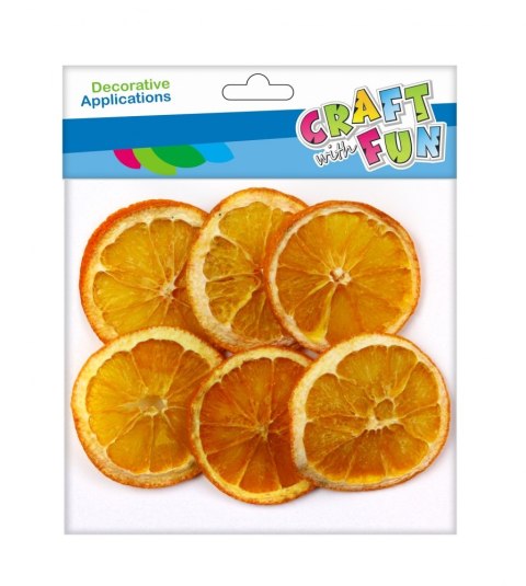 OZDOBA DEKORACYJNA NATURA POMARAŃCZA 4-5CM 20G. CRAFT WITH FUN 463843 CRAFT WITH FUN