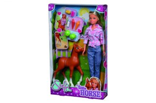 MUÑECA 29CM STEFFI AKC CON PONY SIMBA WB