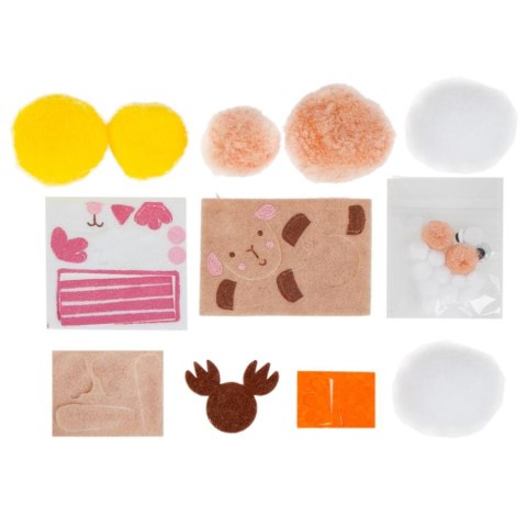 KIT CREATIVO DE POMPONES DE ANIMALES ARTESANAL CON DIVERSIÓN 445994