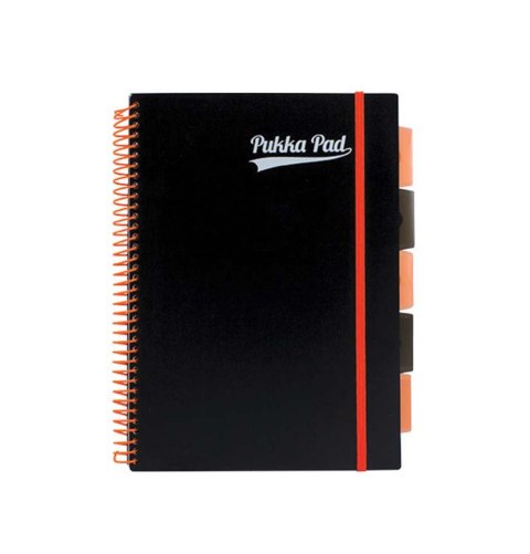 LIBRETA A4 100 HOJAS CUADRÍCULA NARANJA FLUO PUKKA 3088S-PPN