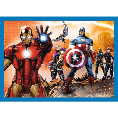 PUZZLE 4EN1 THE BRAVE AVENGERS PUD TREFL 34386