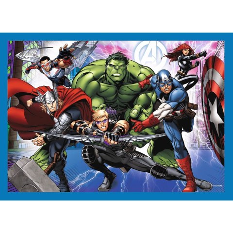 PUZZLE 4EN1 THE BRAVE AVENGERS PUD TREFL 34386