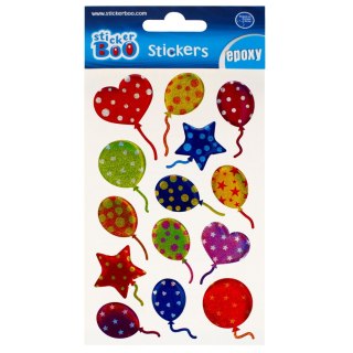 ADHESIVOS 10X16 CM EPOXY GLOBOS ADHESIVO BOO 493728