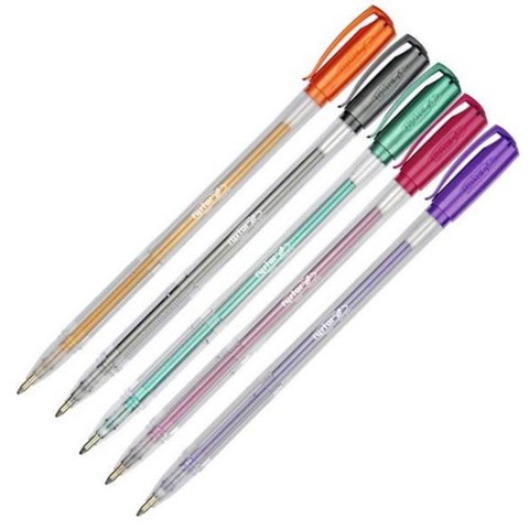 BOLIGRAFO GEL 5 COLORES METALIZADO GZ-031 RYSTOR 426-522