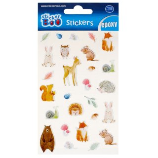 ADHESIVOS 10X16 CM EPOXY ANIMALES DEL BOSQUE ADHESIVO BOO 493731