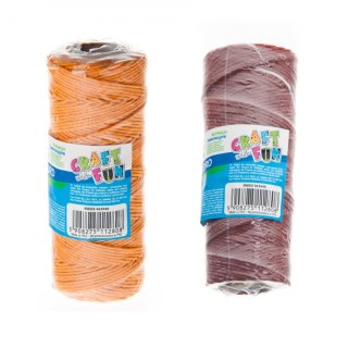 CUERDA DECORATIVA 60 M NARANJA/MARRON CRAFT CON FUN 463940