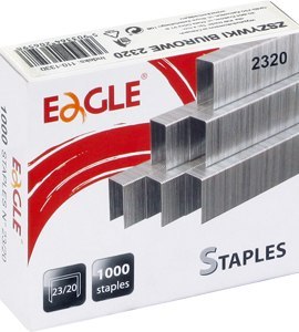 GRAPAS ESPECIALIZADAS EAGLE 23/20 PAQUETE DE 130-170 HOJAS. 1000 piezas.