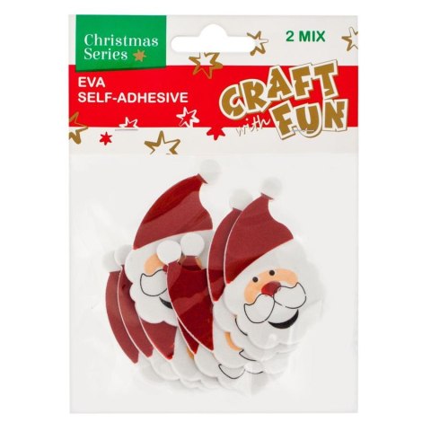 ADHESIVOS DE GOMA EVA AUTOADHESIVA NAVIDAD MUÑECO DE NIEVE/REINDER CRAFT WITH FUN 439581