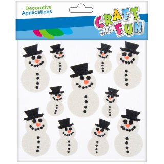 AUTOADHESIVO DECORATIVO NAVIDEÑO MUÑECO DE NIEVE ARTESANAL CON DIVERSIÓN 463710