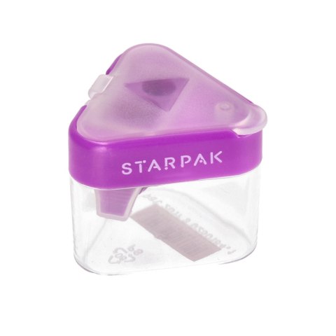 Afilador 2 HOJAS TRIANGULARES MORADO B/C STARPAK 470998